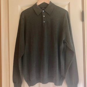 Hunter green Brooks Brothers Marino wool sweater